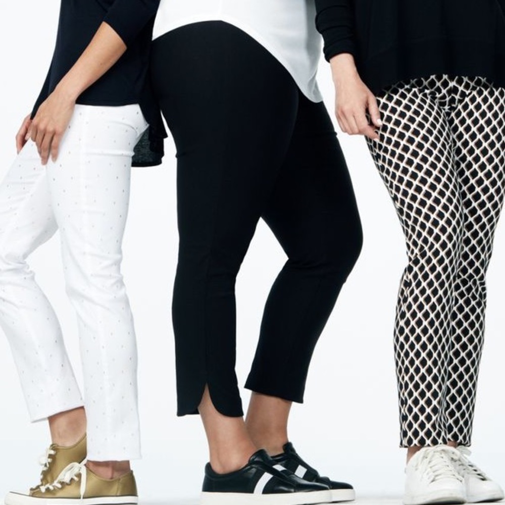 Up! Brand Slit Slim elastic waist pants